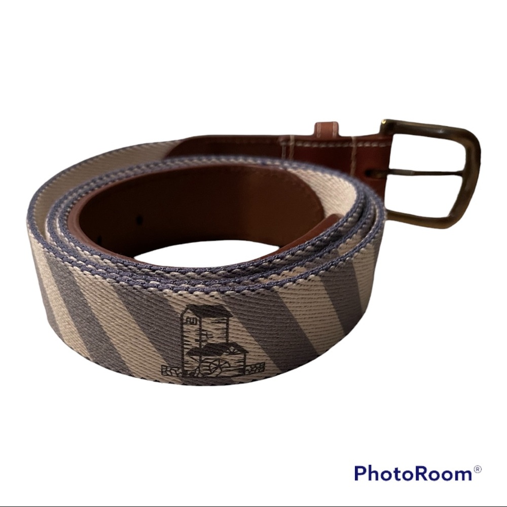 Striped Brown and Tan Belt